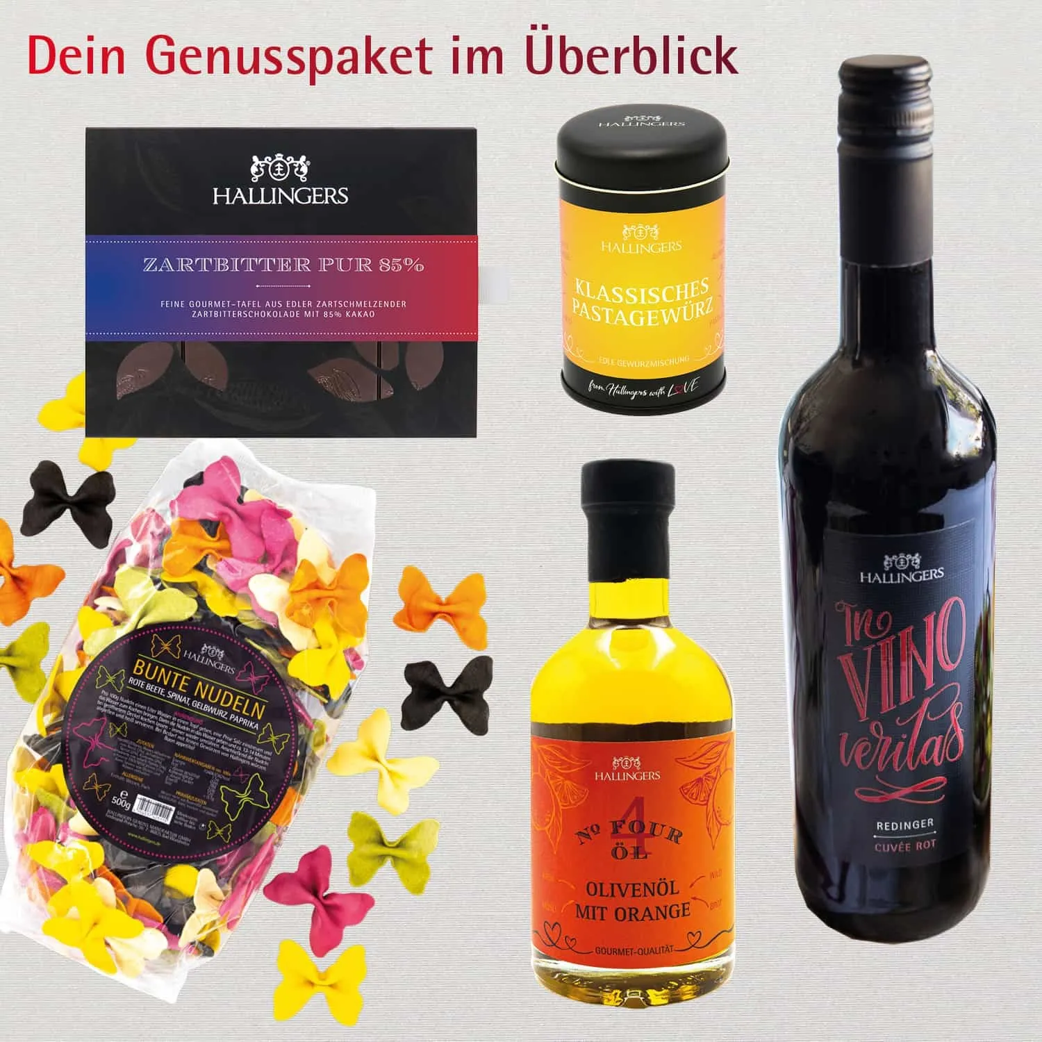 Pasta Time (großes Mitbringsel Wein, Bunte Nudeln, Olivenöl, Schokolade & Pasta-Gewürz) - Feinkost-Set, Gourmet-Auswahl XXL