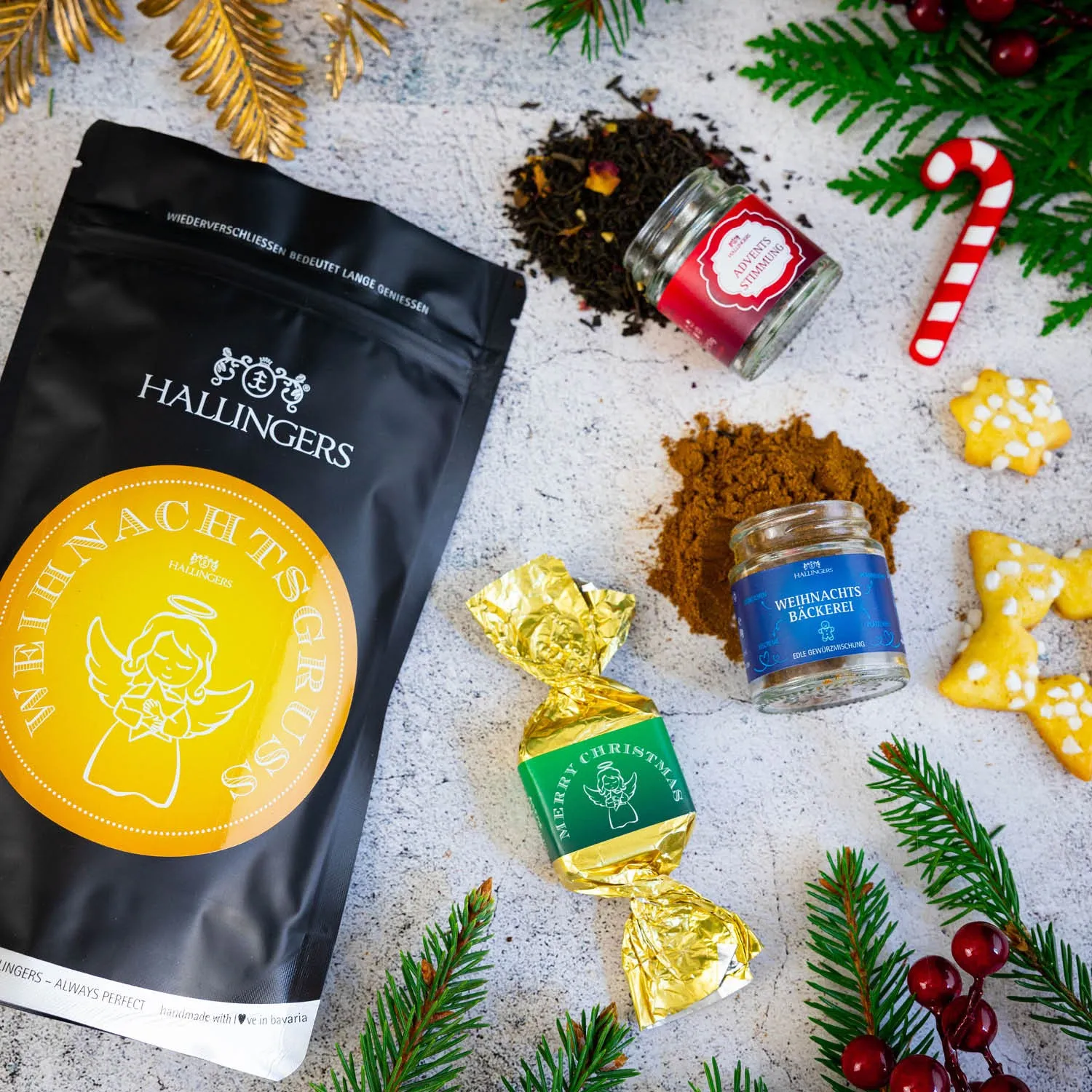 Weihnachtsgruß (kleines Mitbringsel 3 Oster-Gewürze Avocado Ei & Kräuterquark) - Feinkost-Set, Gourmet-Auswahl Wundertüte