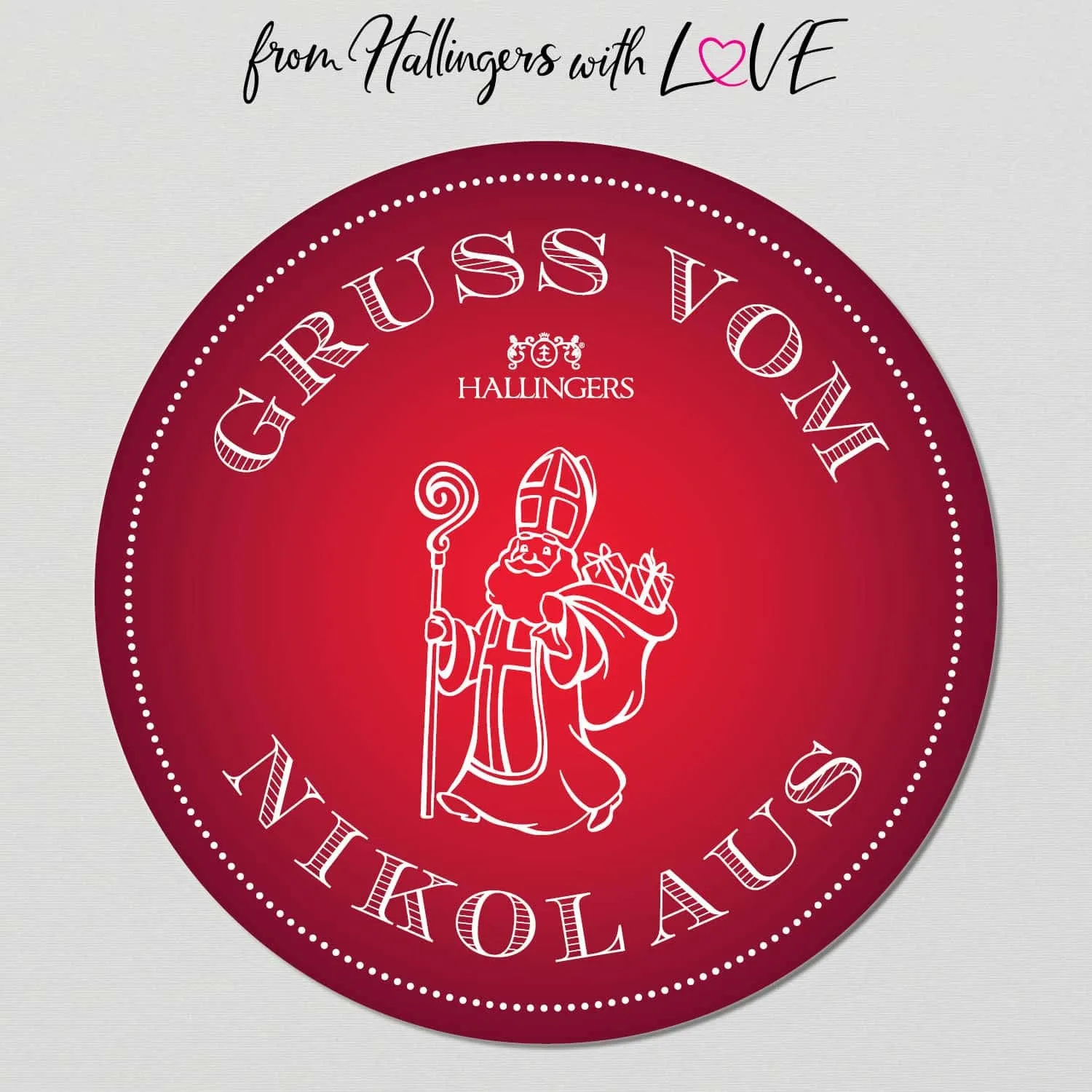 Gruß vom Nikolaus (kleines Mitbringsel NougatBusserl Nougatmandeln & Xmas-Tee) - Feinkost-Set, Gourmet-Auswahl Wundertüte
