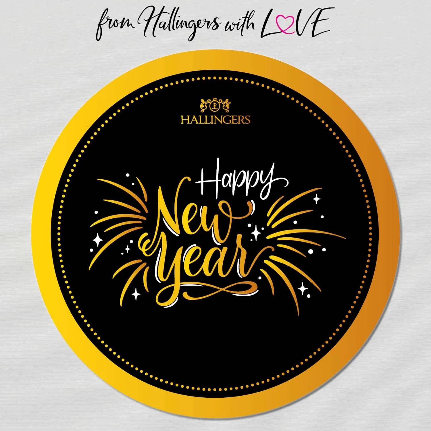 Happy New Year XXL (großes Mitbringsel Schokoko-Tafeln Nougat-Busserl Pralinen & Gewürz) - Feinkost-Set, XXL-Wundertüte Gourmet