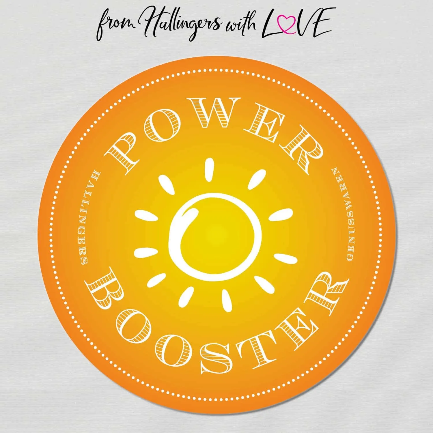 Power Booster (kleines Mitbringsel Nougat-Busserl, Bolognese-Gewürz & Konfitüre) - Feinkost-Set, Gourmet-Auswahl Wundertüte