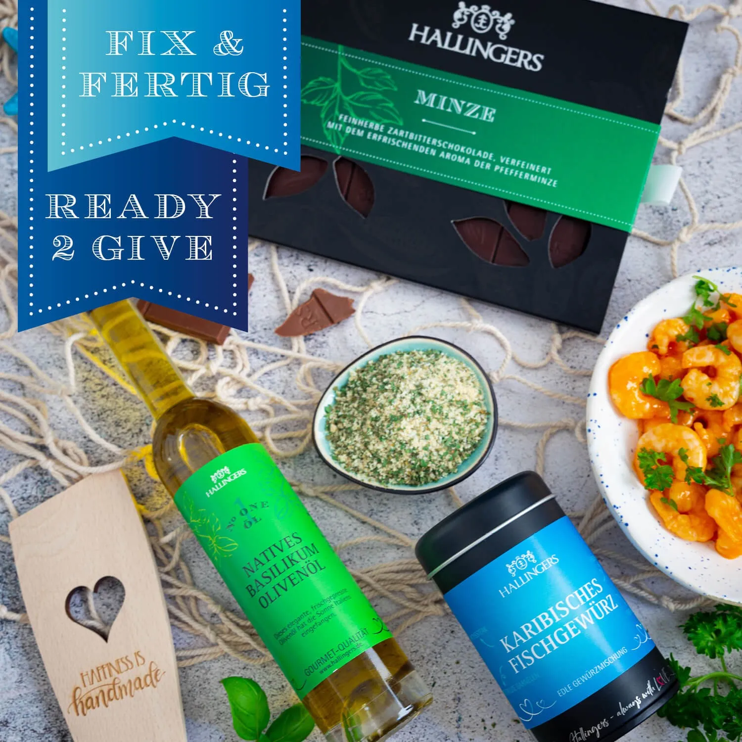 BESONDERS STATT GEWÖHNLICH - Edition \Sea Food\: Während andere auf Masse setzen, entsteht echter Feinkost-Genuss durch perfekt abgestimmte Spezialitäten (großes Grillparty-Mitbringsel Schoki, Fischgewürz, Olivenöl, Nougat & mehr)