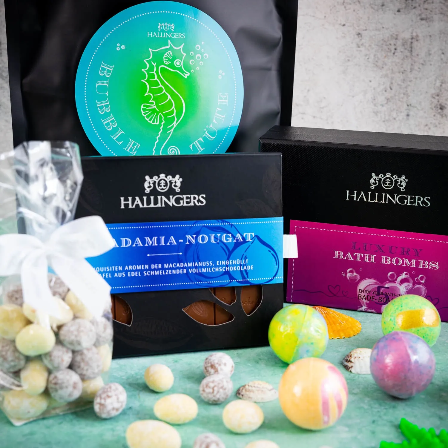 BADESALZ SET ALS XXL-WUNDERTÜTE - Hochwertiger Badezusatz für entspannende Wellness-, Spa- & Wohlfühlmomente, stilvoll verpackt in einer besonderen XXL-Wundertüte. Die besondere Geschenkidee für Entspannung, Me-Time & kleine Auszeiten