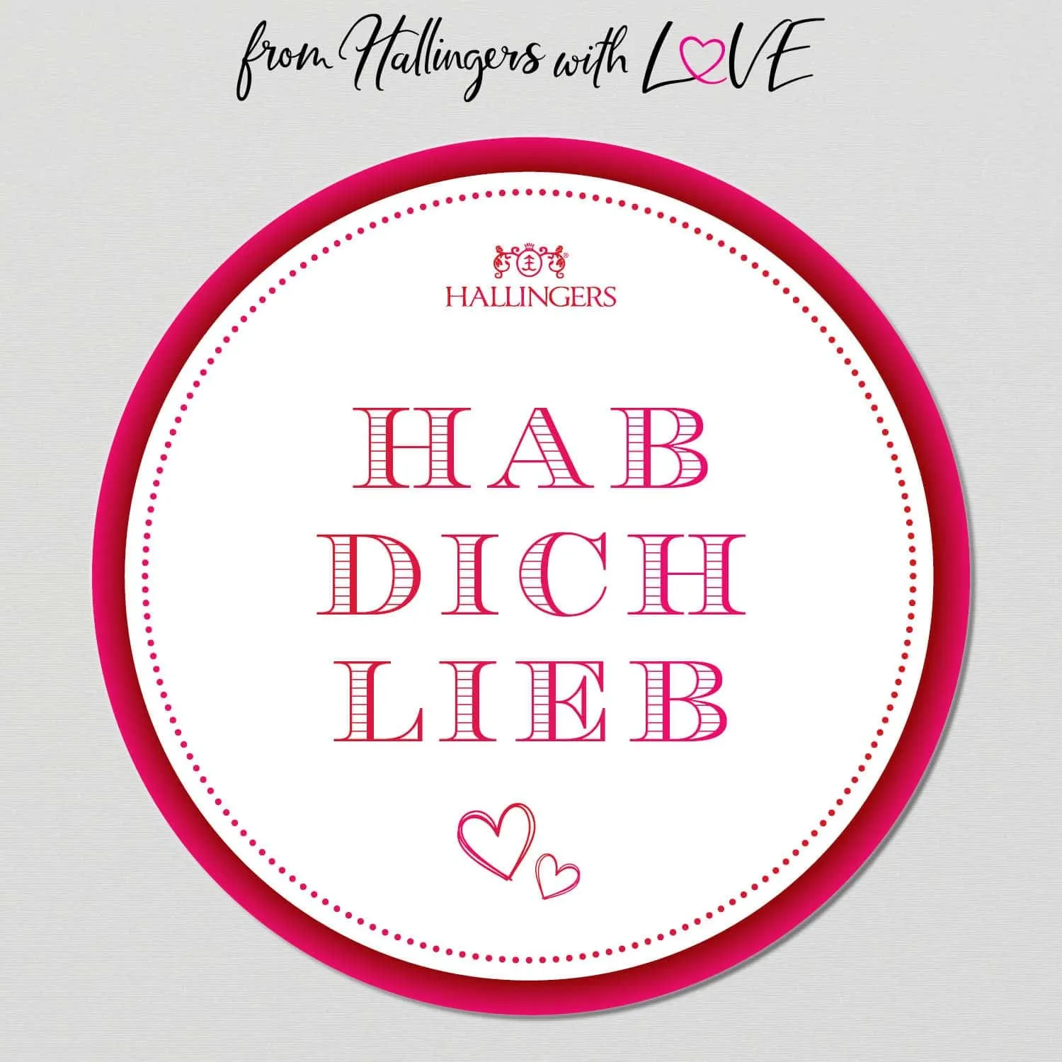 Hab Dich lieb (kleiner Liebesgruß Nougat-Busserl Roibuschtee & Erdbeer-Konfitüre) - Feinkost-Set, Gourmet-Auswahl Wundertüte