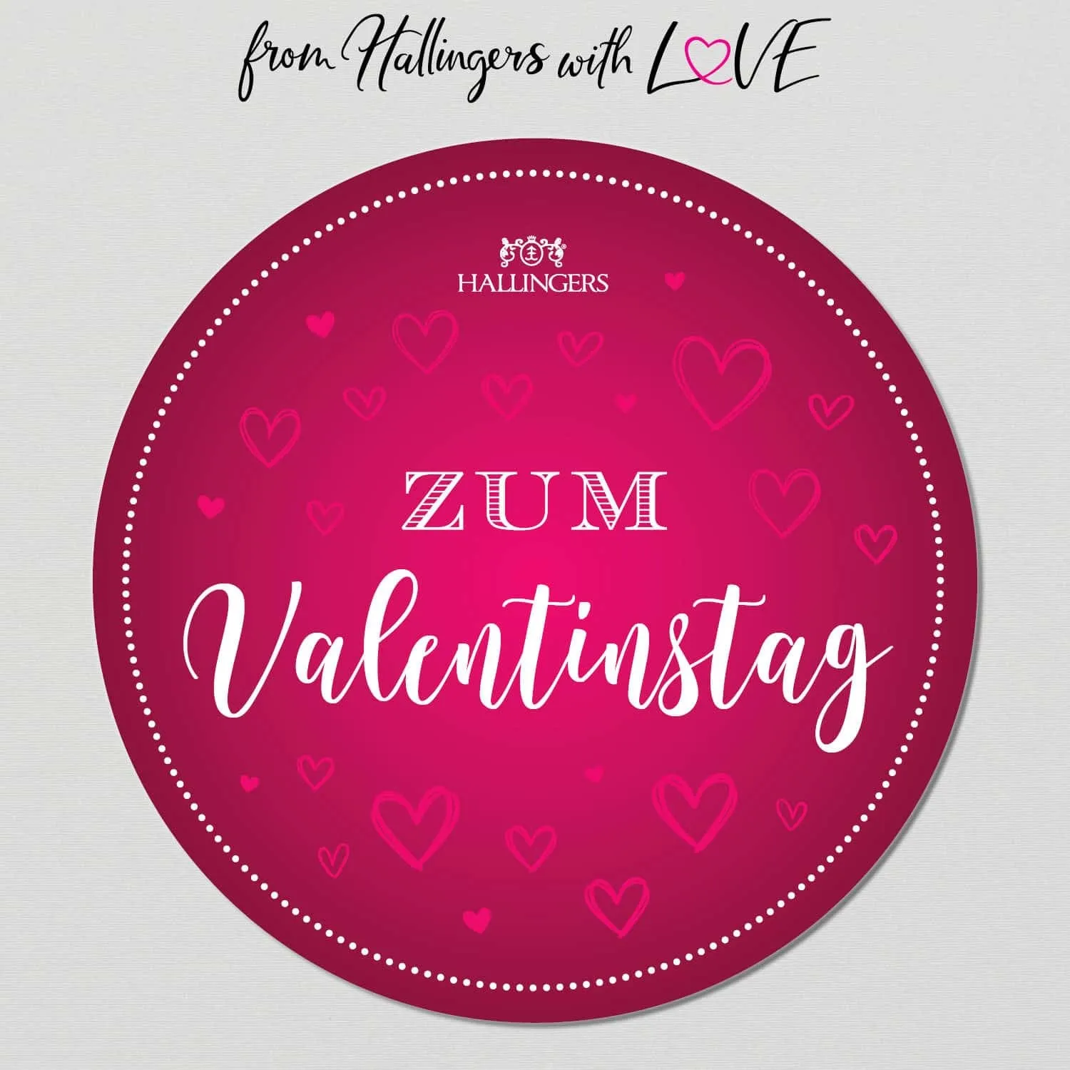 Zum Valentinstag pink (kleiner Liebesgruß Nougat-Busserl Himbeerbalsam & Grüner Tee) - Feinkost-Set, Gourmet-Auswahl Wundertüte