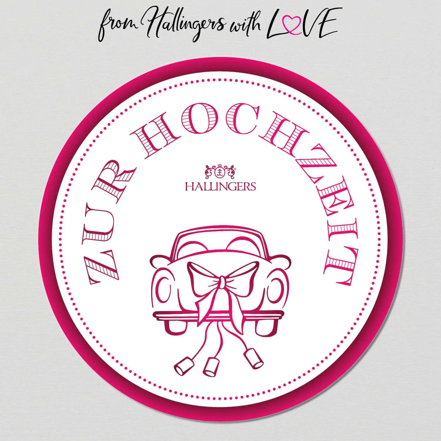 Zur Hochzeit (kleiner Hochzeitsgruß Nougat-Busserl, Eistee & Erdbeer-Konfitüre) - Feinkost-Set, Gourmet-Auswahl Wundertüte