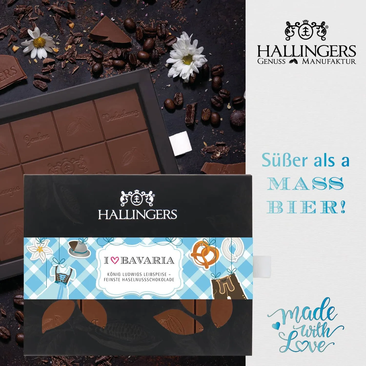 Gruß aus Bayern (große Selektion Sekt, Schokolade, Kaffee, Biergelee, Pralinen & viel mehr) - Feinkost-Set, XXL-Geschenkkorb Gourmet