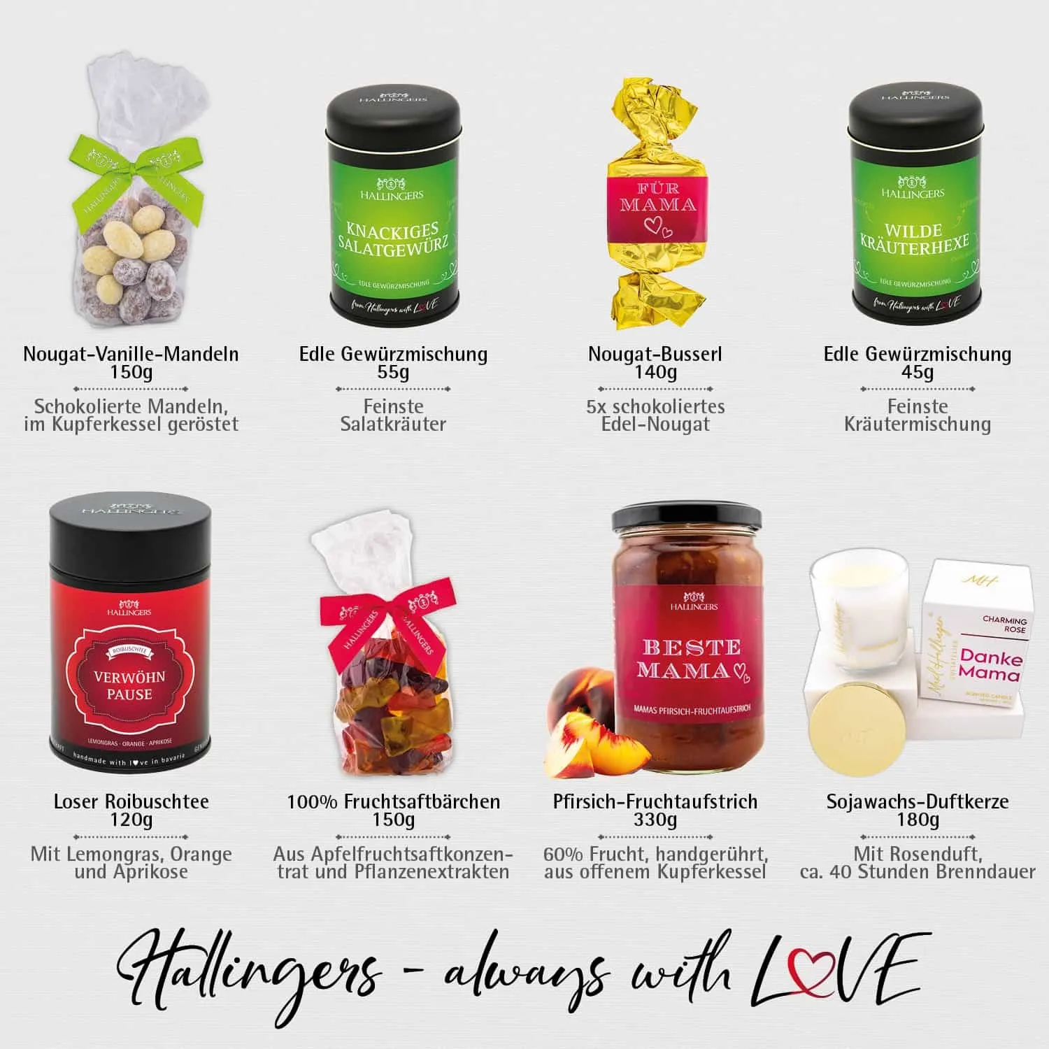 Für Mama (große Selektion Sekt, Duftkerze, Nougat, Kaffee, Konfitüre, Gewürz & mehr) - Feinkost-Set, XXL-Geschenkkorb Gourmet