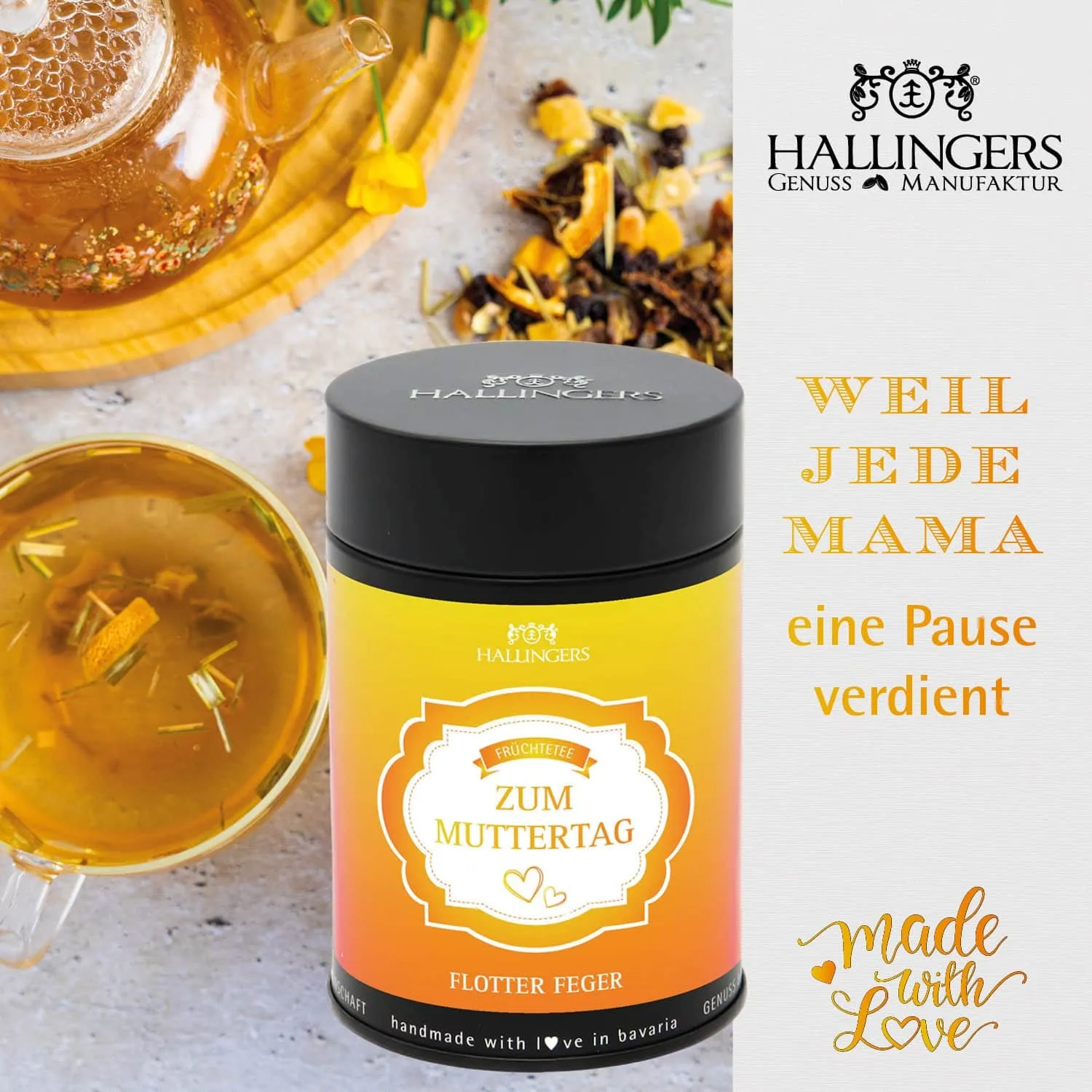 Zum Mutterag (große Selektion Sekt, Badezusatz, Duftkerze, Pralinen, Serum, Tee & mehr) - Feinkost-Set, XXL-Geschenkkorb Gourmet