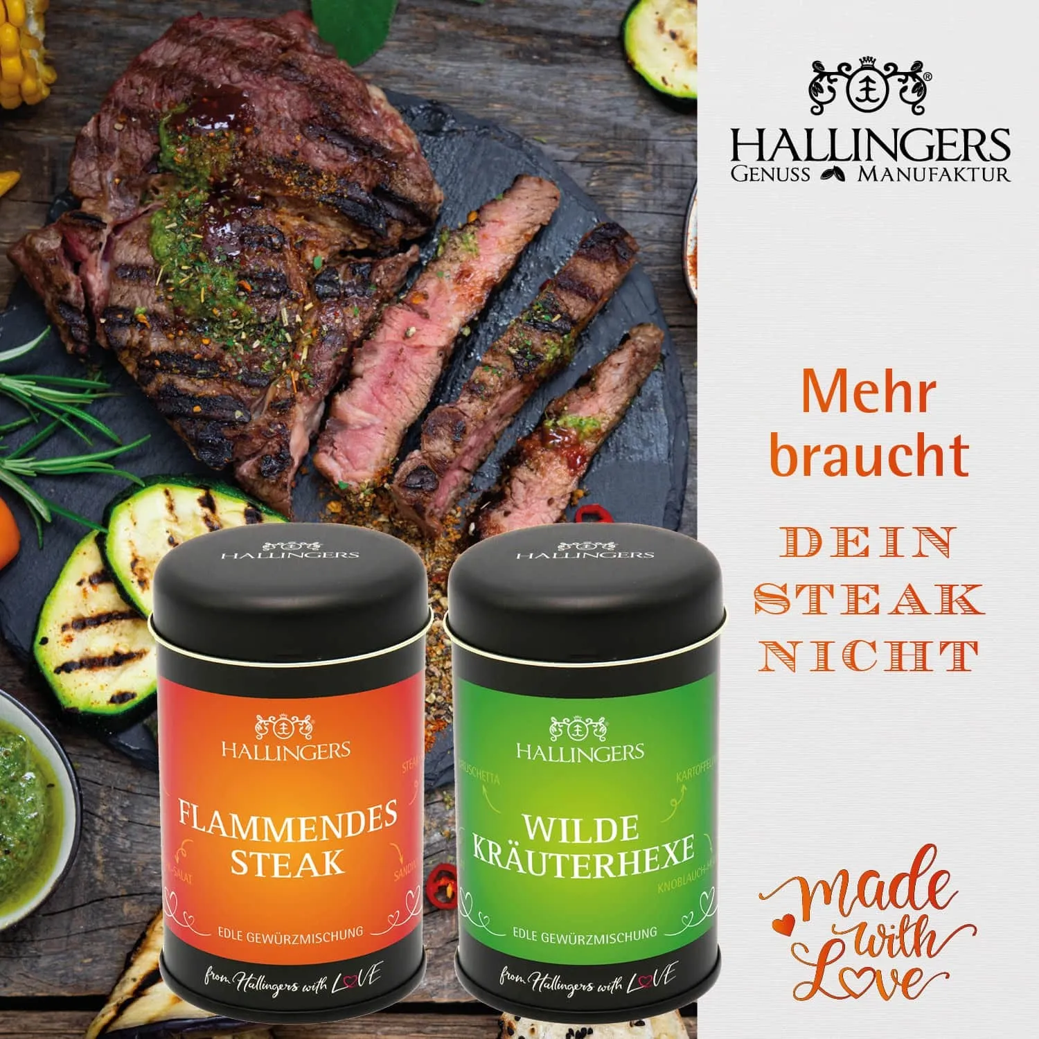 BESONDERS STATT GEWÖHNLICH - Edition \Meistergriller\: Während andere auf Masse setzen, entsteht echter Feinkost-Genuss durch perfekt abgestimmte Spezialitäten (großes Grillparty-Mitbringsel Gewürz, Olivenöl, Rub, Schoki, Eistee & mehr)