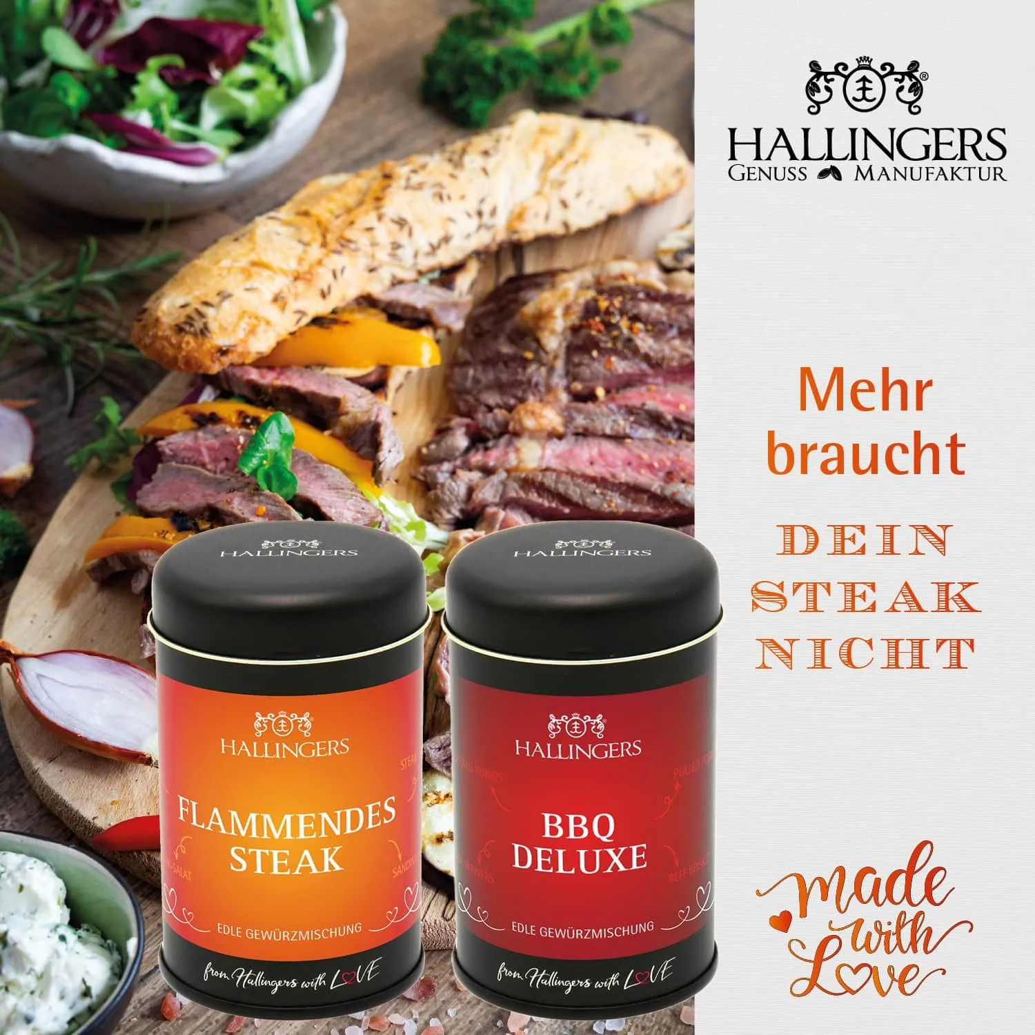 BESONDERS STATT GEWÖHNLICH - Edition \Grilllust\: Während andere auf Masse setzen, entsteht echter Feinkost-Genuss durch perfekt abgestimmte Spezialitäten (großes Grillparty-Mitbringsel Gewürz, Rub, Biergelée, Eistee, Kerze & mehr)