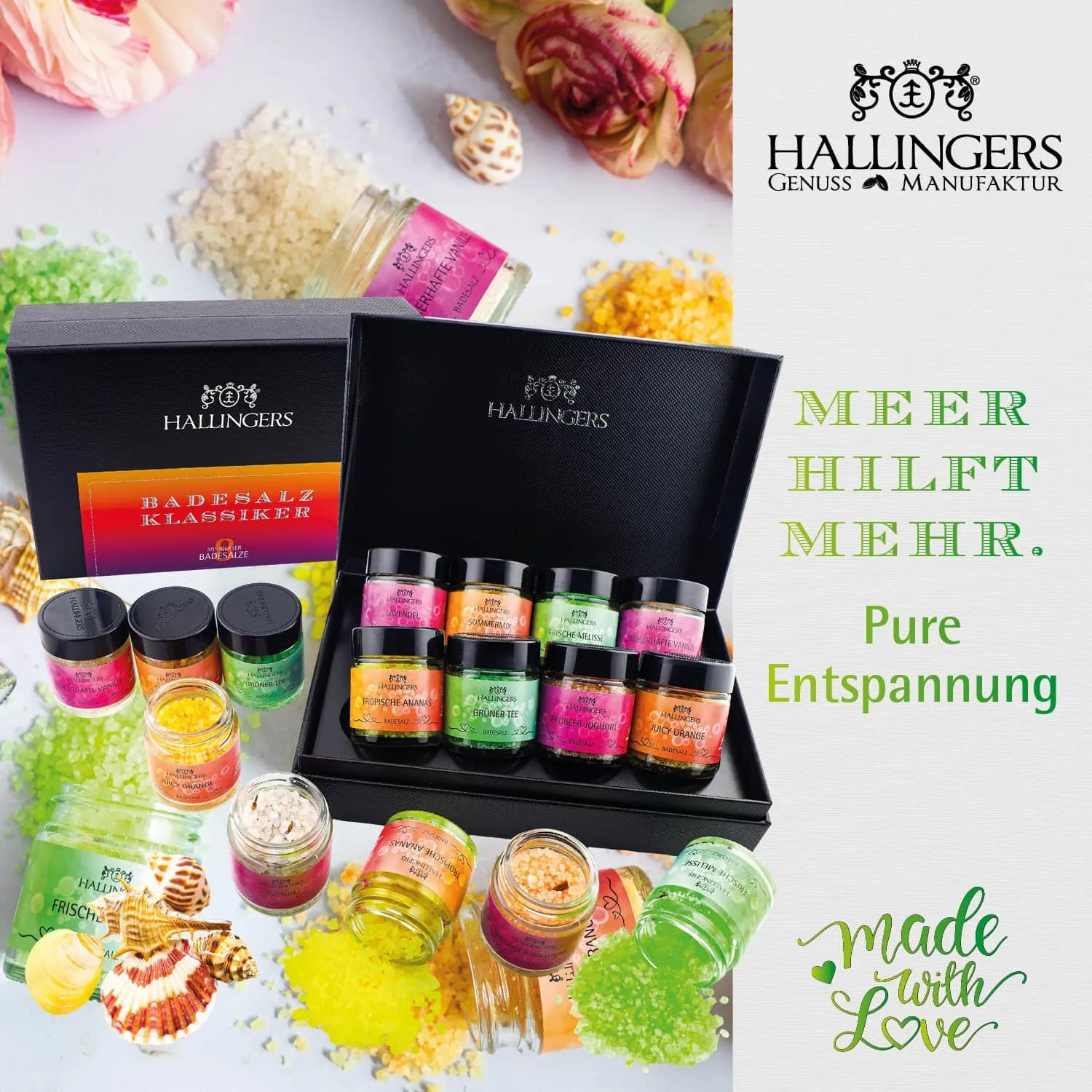 BESONDERS STATT GEWÖHNLICH - Edition \Gute Besserung\: Während andere auf Masse setzen, entsteht echter Feinkost-Genuss durch perfekt abgestimmte Spezialitäten (großer Genesungsgruß Bunte Nudeln, Tee, Pralien, Badezusatz, Nougat & mehr)
