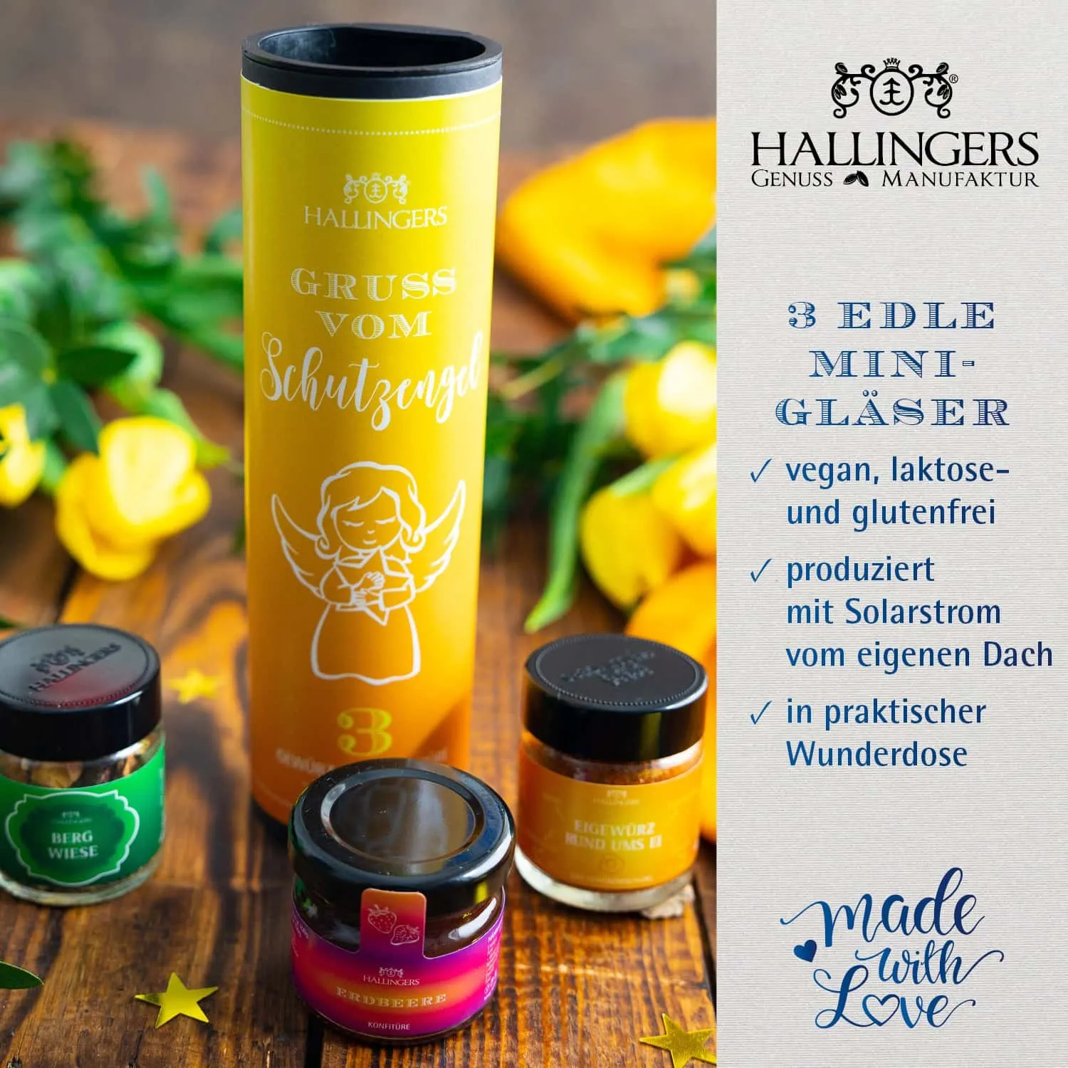 FEINKOST SET IN DER GESCHENKDOSE - 3 Minigläser mit ausgewählten Feinkost-Spezialitäten, stilvoll verpackt in einer edlen Geschenkdose. Die besondere Geschenkidee für Feinschmecker, Genießer & genussvolle Überraschungsmomente