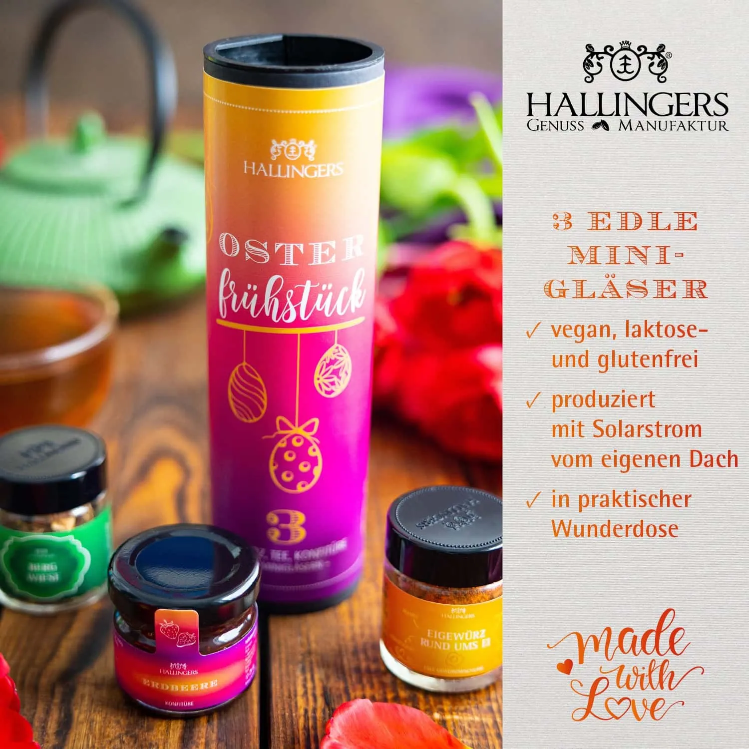FEINKOST SET IN DER GESCHENKDOSE - 3 Minigläser mit ausgewählten Feinkost-Spezialitäten, stilvoll verpackt in einer edlen Geschenkdose. Die besondere Geschenkidee für Feinschmecker, Genießer & genussvolle Überraschungsmomente