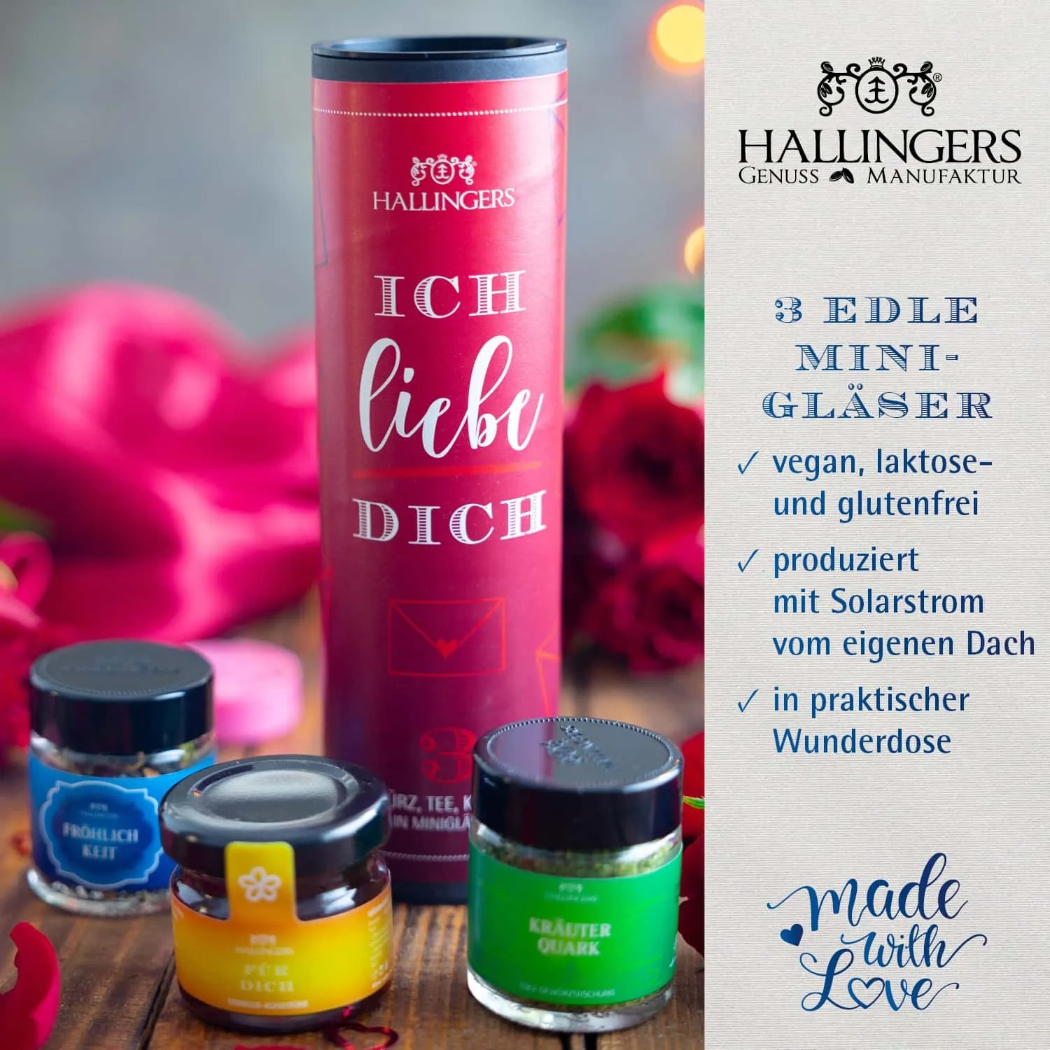 FEINKOST SET IN DER GESCHENKDOSE - 3 Minigläser mit ausgewählten Feinkost-Spezialitäten, stilvoll verpackt in einer edlen Geschenkdose. Die besondere Geschenkidee für Feinschmecker, Genießer & genussvolle Überraschungsmomente