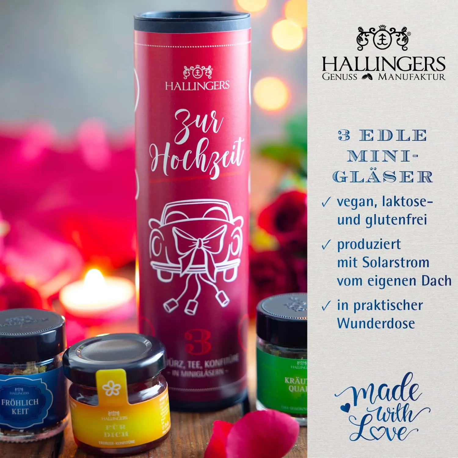 FEINKOST SET IN DER GESCHENKDOSE - 3 Minigläser mit ausgewählten Feinkost-Spezialitäten, stilvoll verpackt in einer edlen Geschenkdose. Die besondere Geschenkidee für Feinschmecker, Genießer & genussvolle Überraschungsmomente
