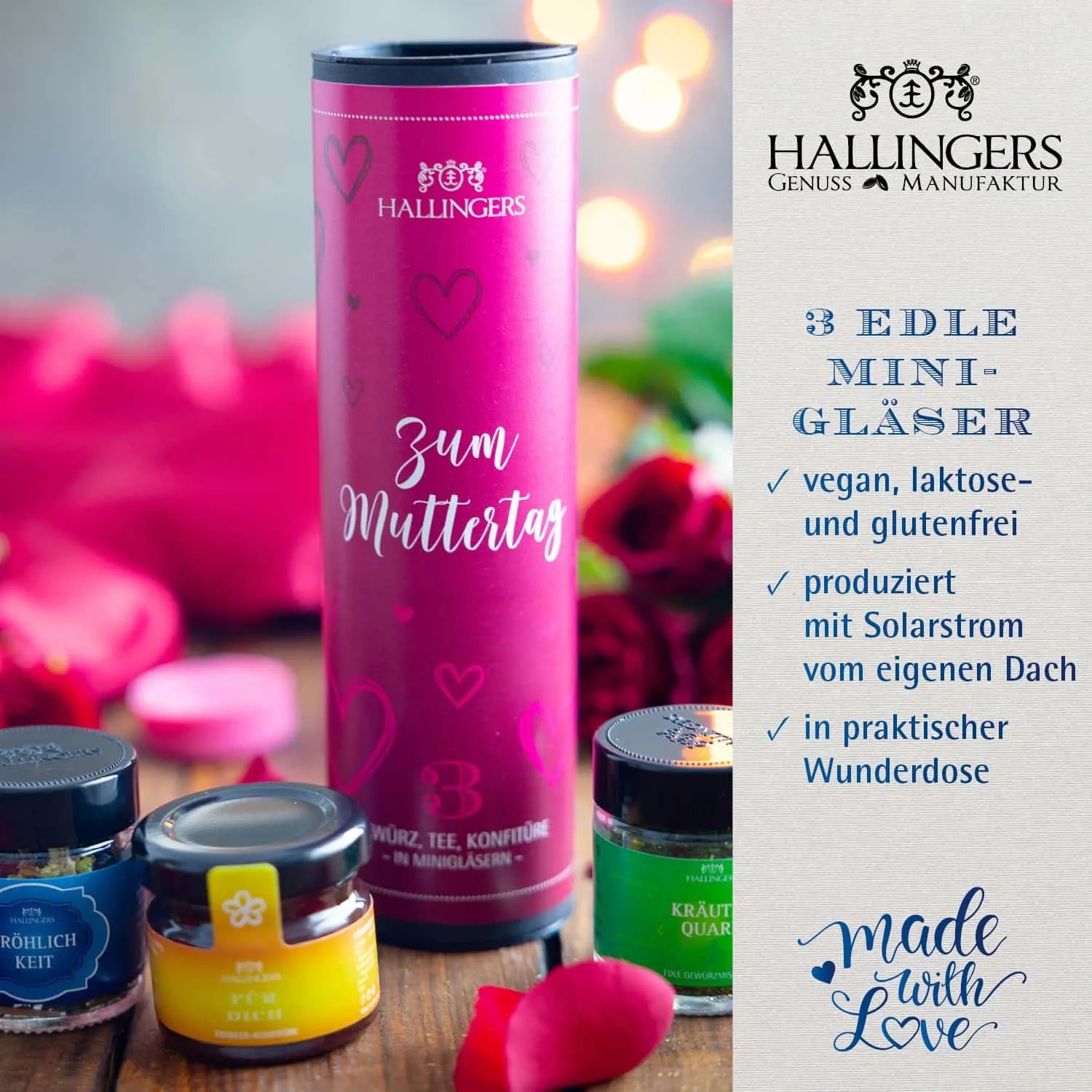 FEINKOST SET IN DER GESCHENKDOSE - 3 Minigläser mit ausgewählten Feinkost-Spezialitäten, stilvoll verpackt in einer edlen Geschenkdose. Die besondere Geschenkidee für Feinschmecker, Genießer & genussvolle Überraschungsmomente