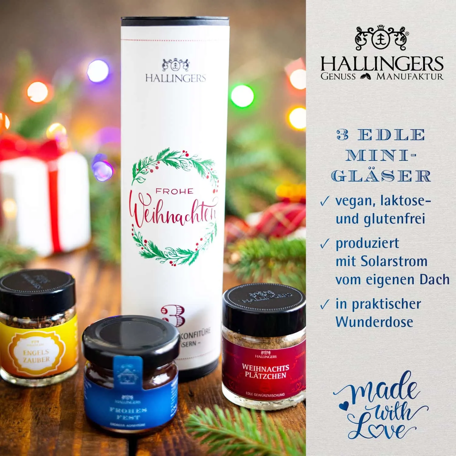 FEINKOST SET IN DER GESCHENKDOSE - 3 Minigläser mit ausgewählten Feinkost-Spezialitäten, stilvoll verpackt in einer edlen Geschenkdose. Die besondere Geschenkidee für Feinschmecker, Genießer & genussvolle Überraschungsmomente