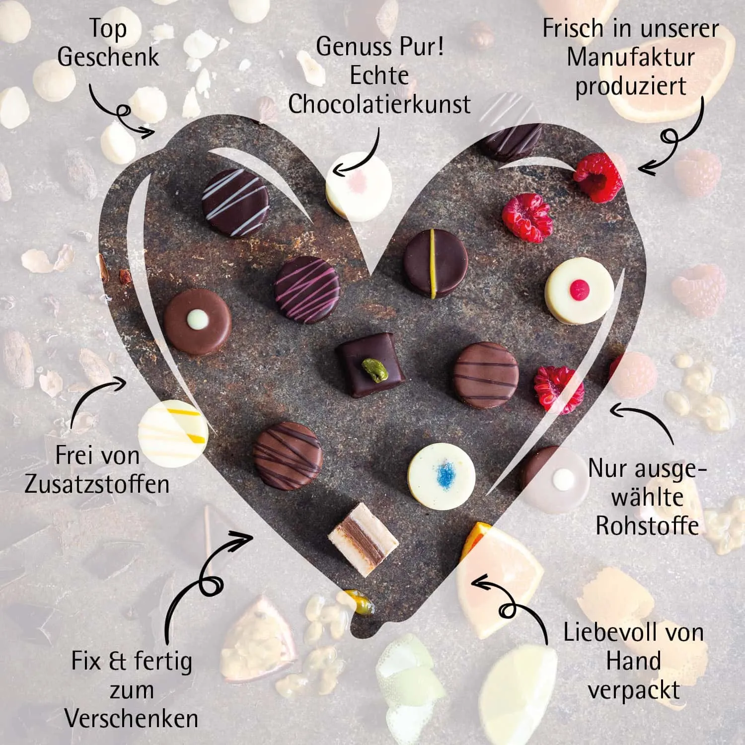 Danke Mama & Danke Papa - Pralinen, ohne Alkohol handmade