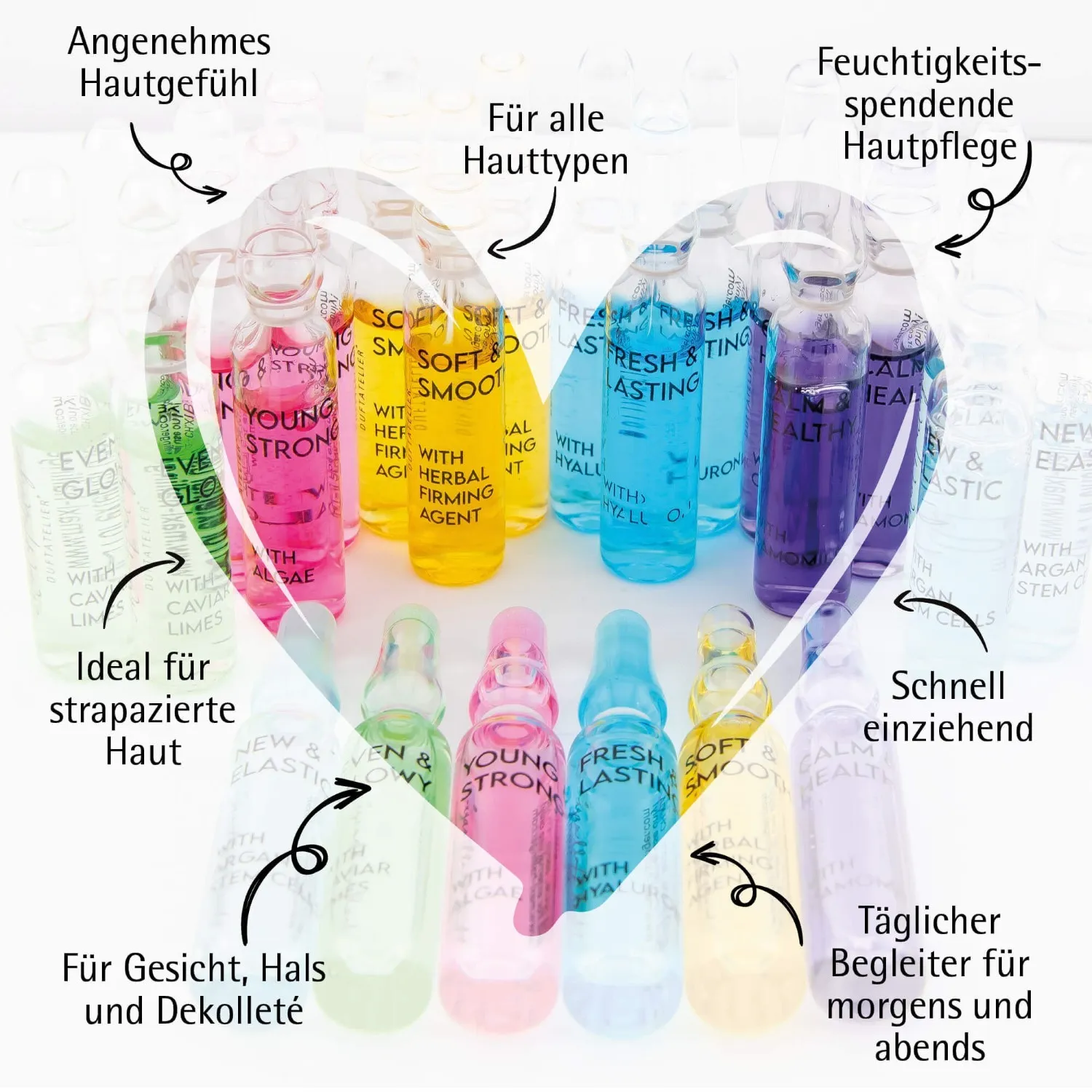 Ampullen-Mix (Best of-Mix) - Serum-Set, 7x vegane Gesichtspflege