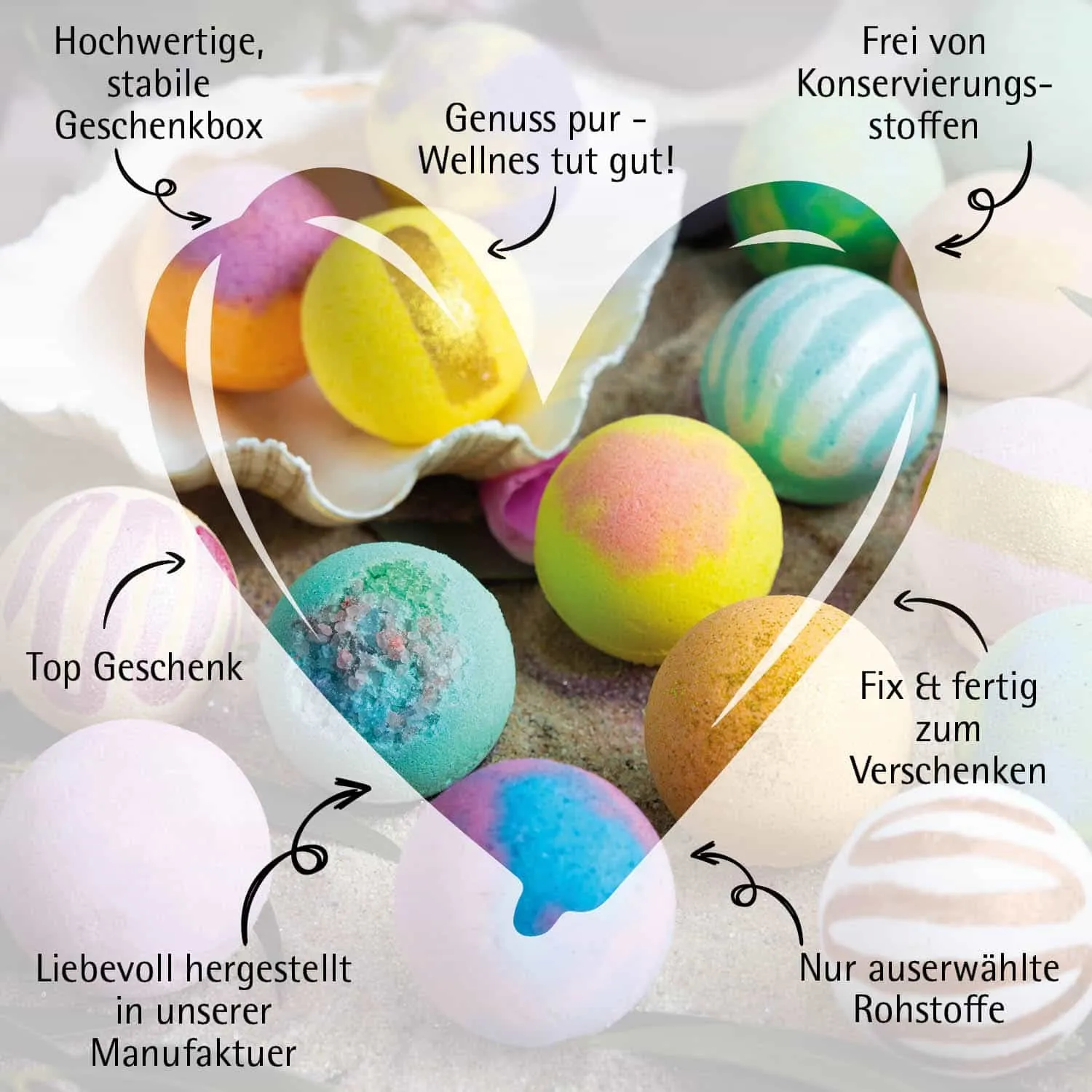 Zum Vatertag - Badebomben-Set, 12 Badekugeln Bath Bomb