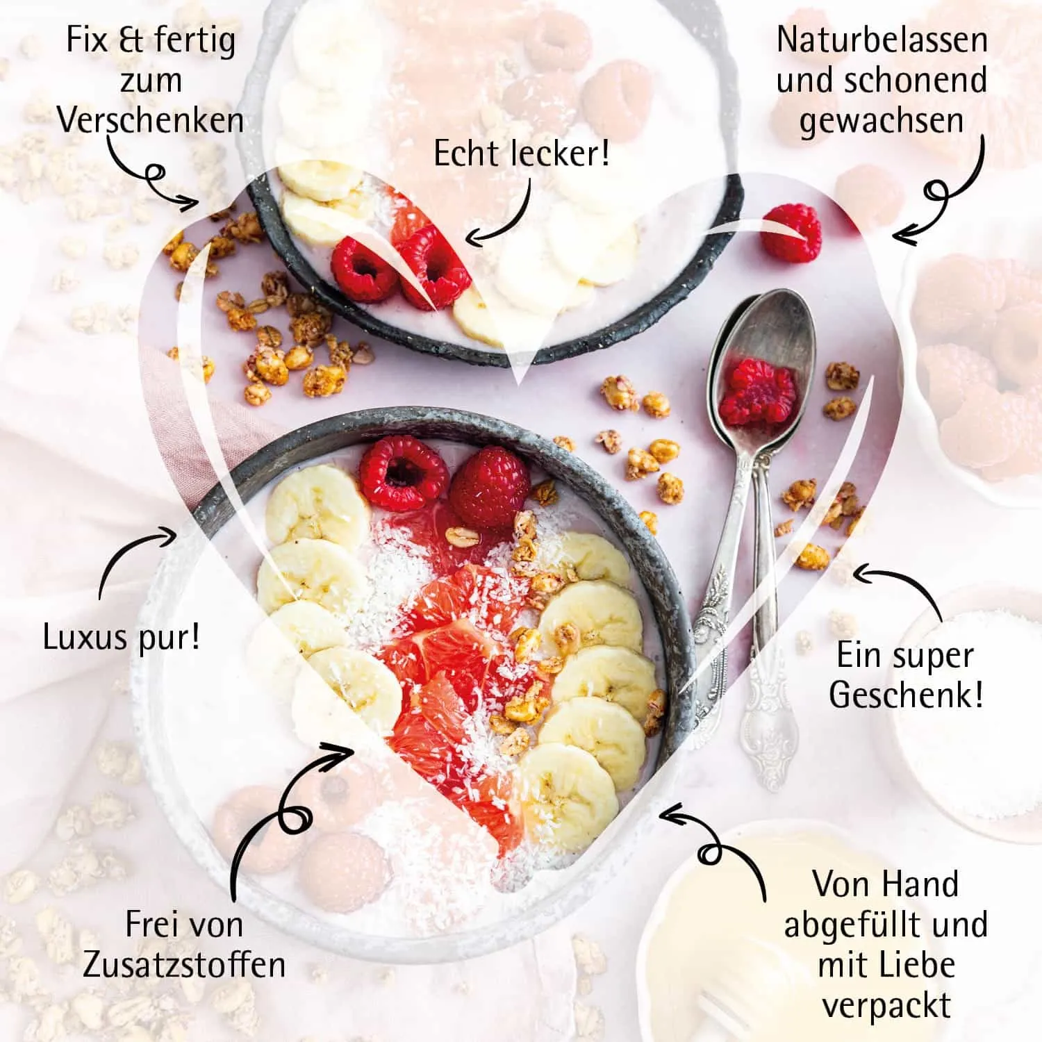 Fruchtiges Beeren Müsli - Gourmet-Müsli, frisch aus der Mühle