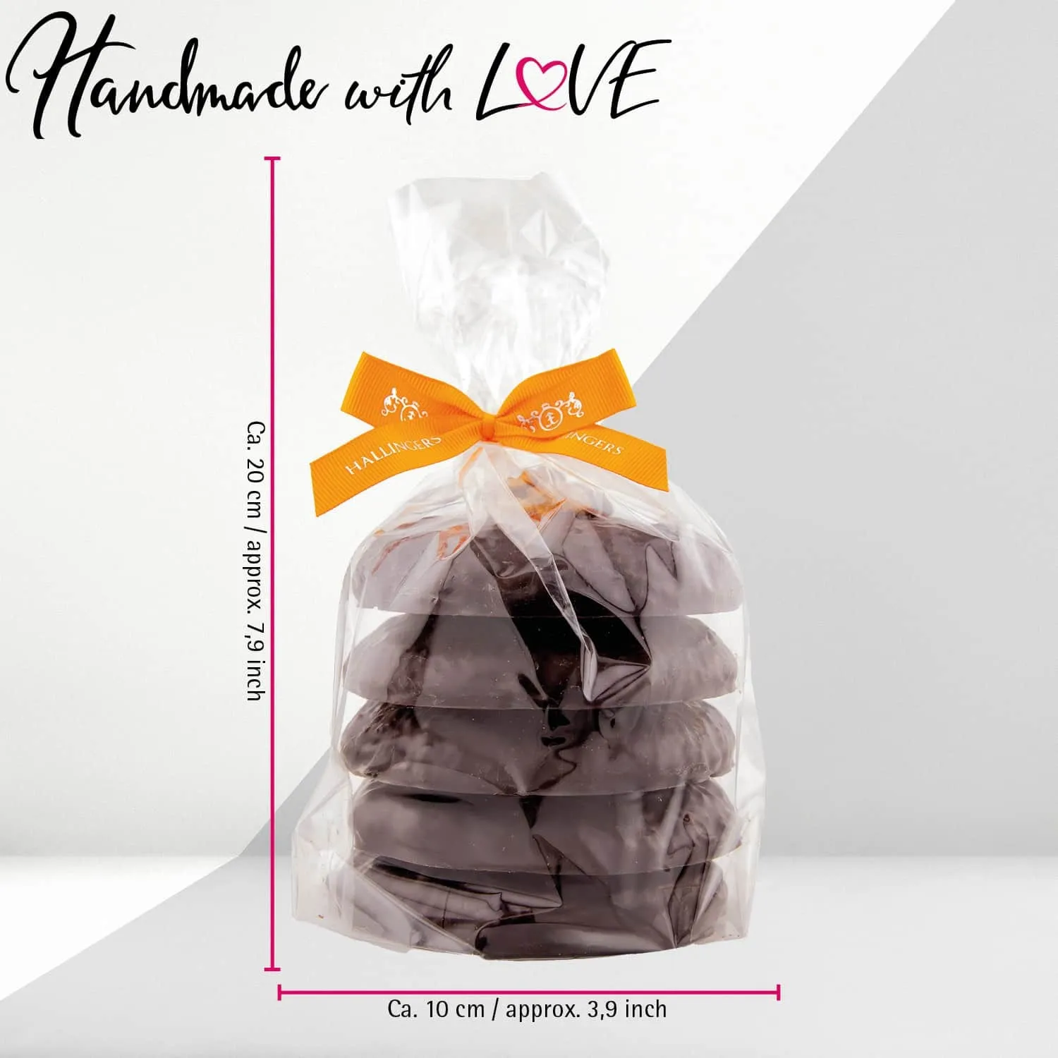 Walnuss Zartbitter - Elisen-Lebkuchen, handmade hoher Kernanteil