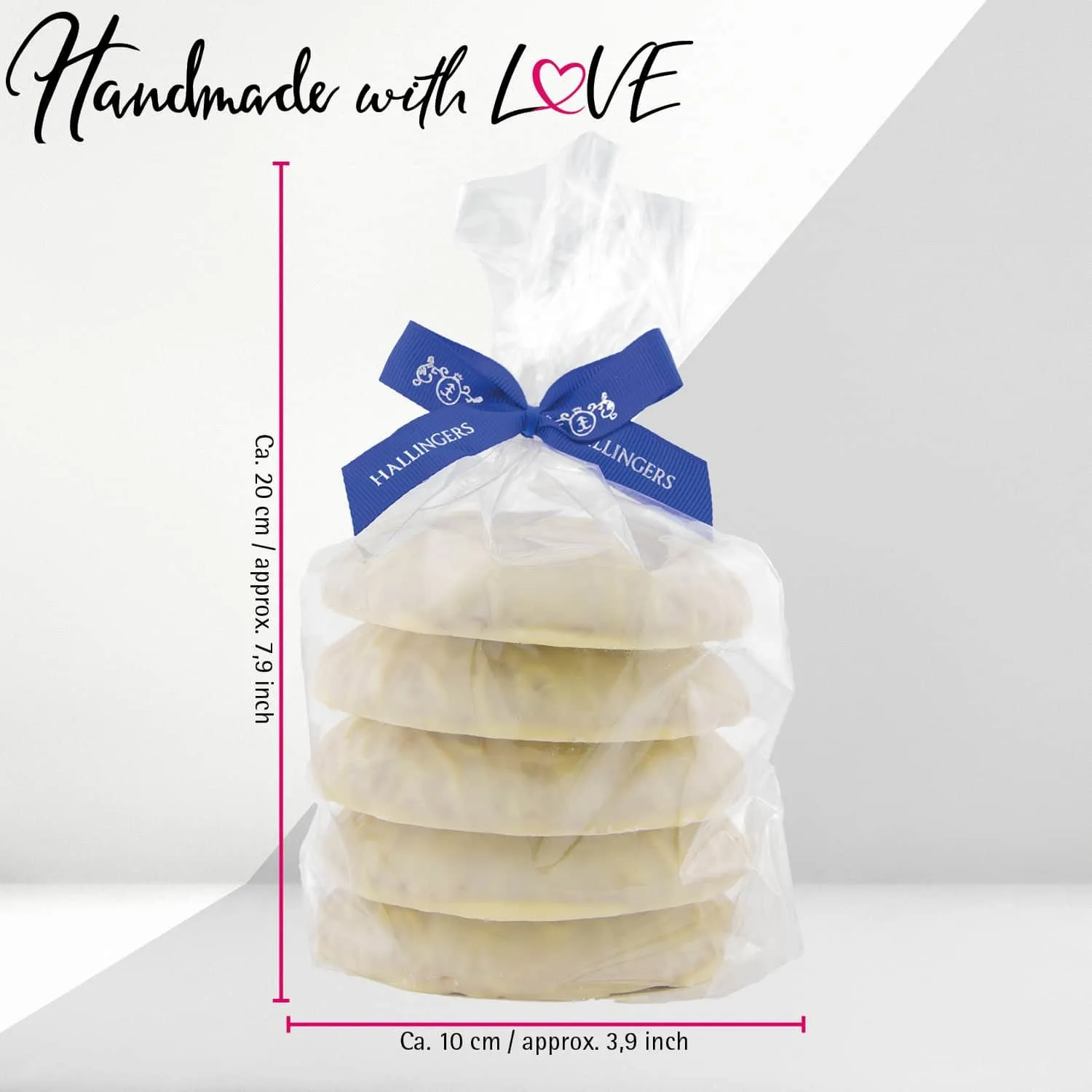 Weiße Schokolade - Elisen-Lebkuchen, handmade hoher Kernanteil