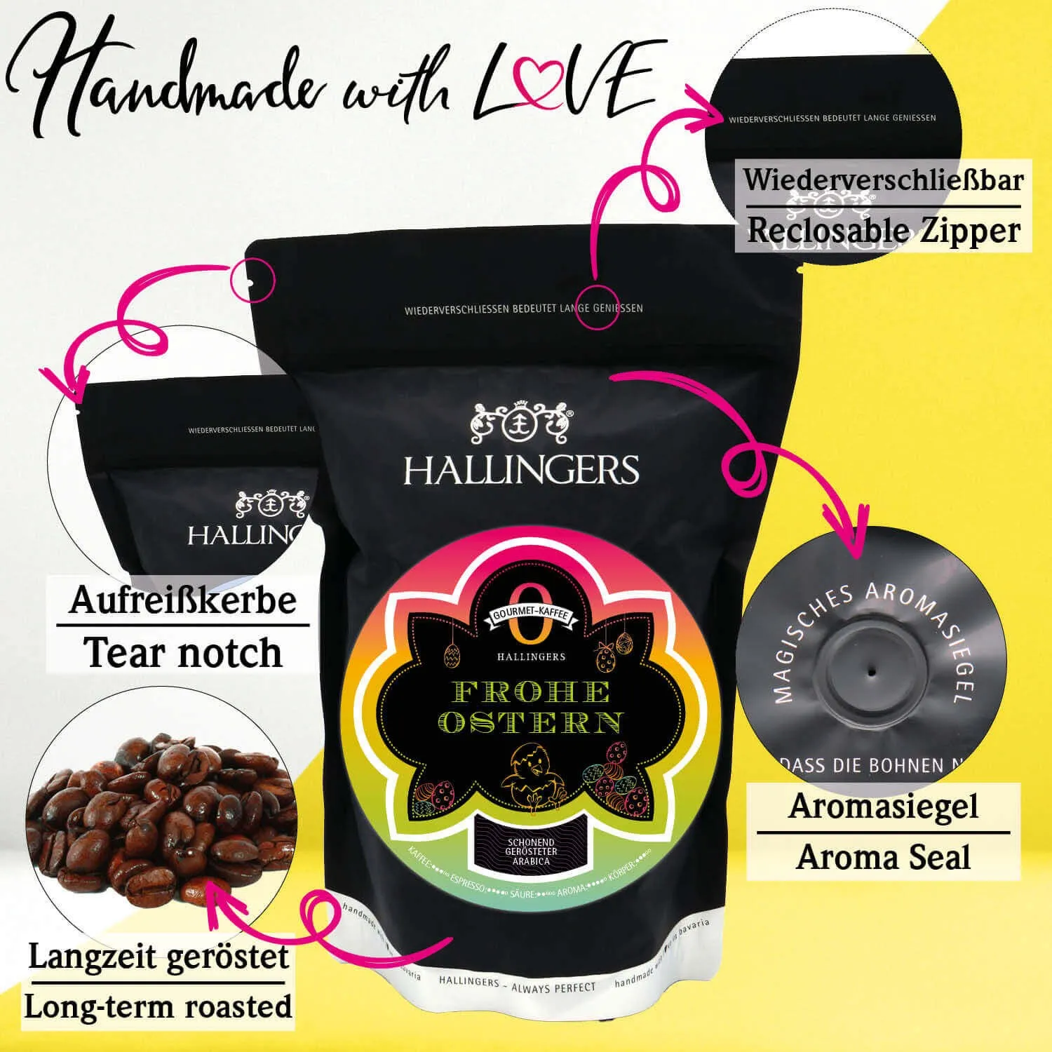 No. O Frohe Ostern - Edel-Kaffee, langzeit geröstet