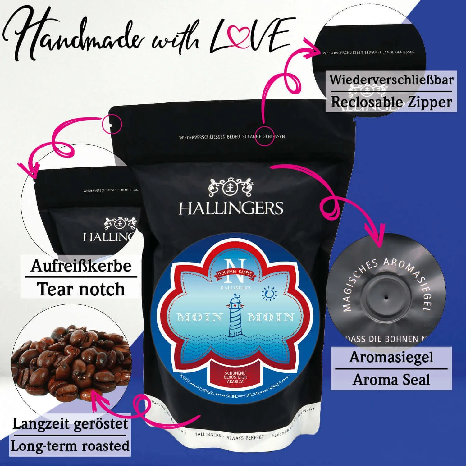 No. Moin Moin - Edel-Kaffee, langzeit geröstet