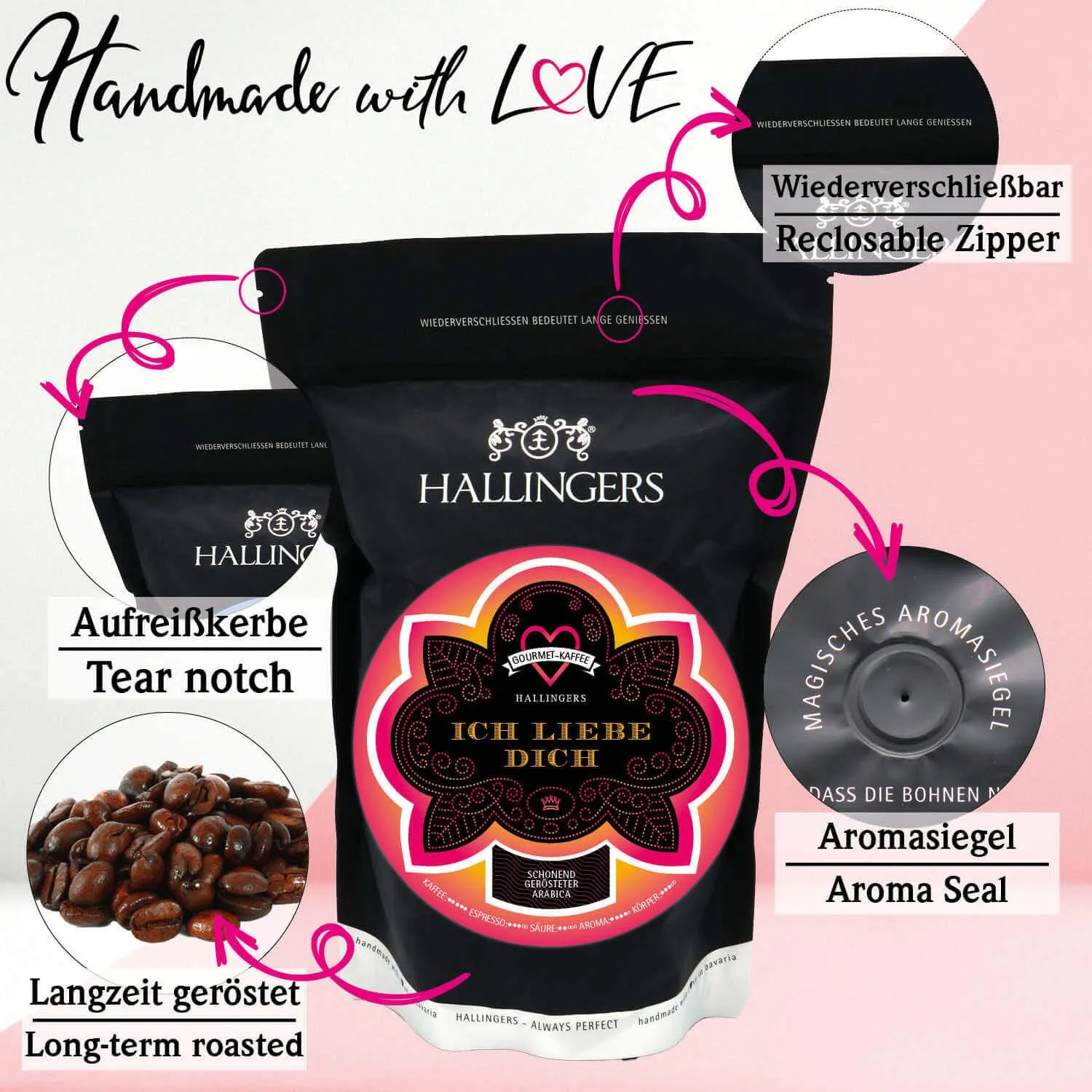 No. Love Pink - Edel-Kaffee, langzeit geröstet