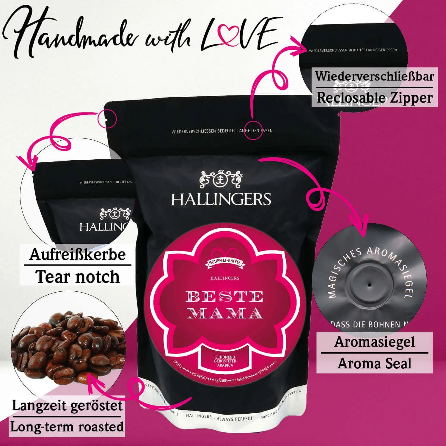 Beste Mama - Edel-Kaffee, langzeit geröstet