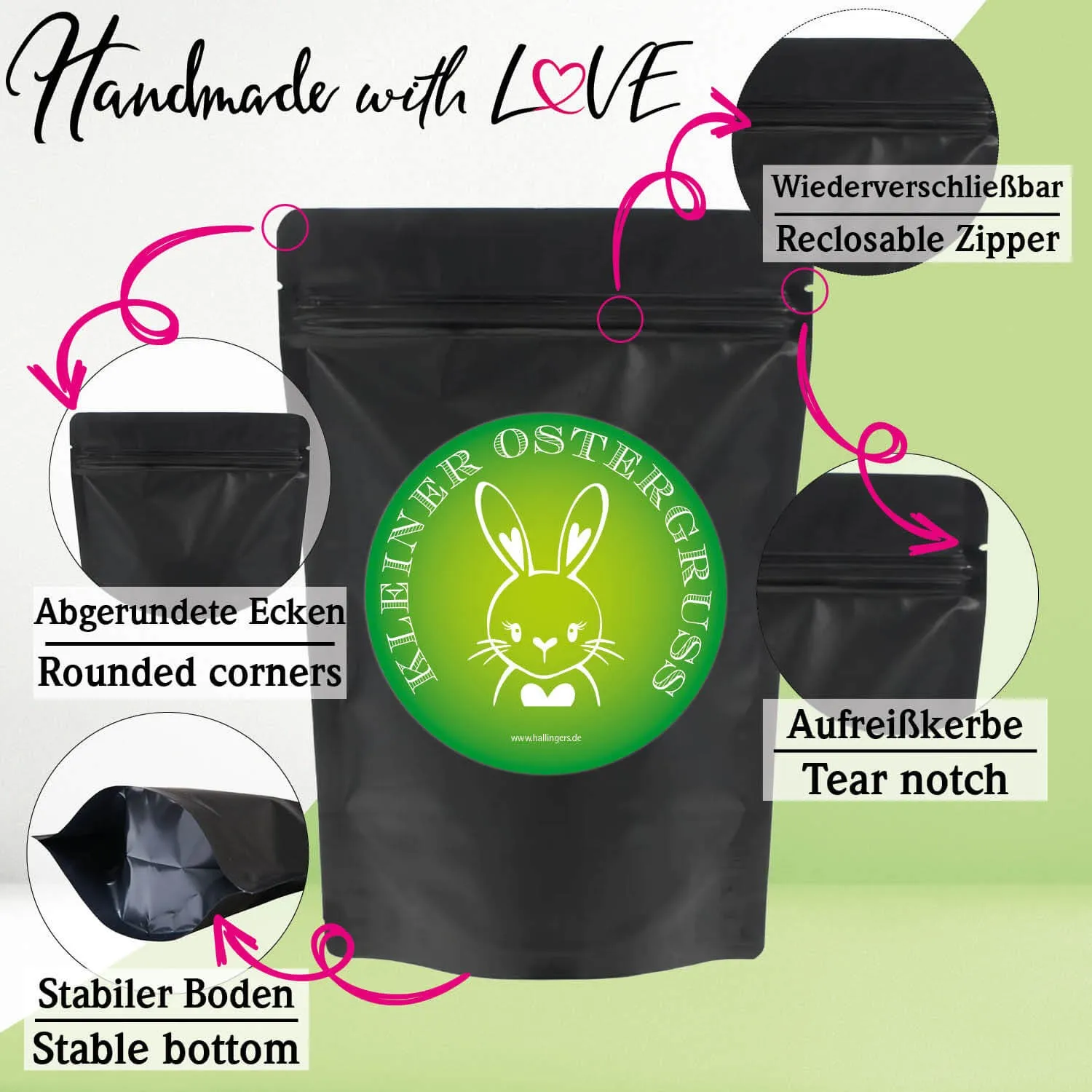 Kleiner Ostergruß green (kleines Osternest 3 coldbrew Oster-Eistees im Kaltaufguss) - Feinkost-Set, Gourmet-Auswahl Wundertüte