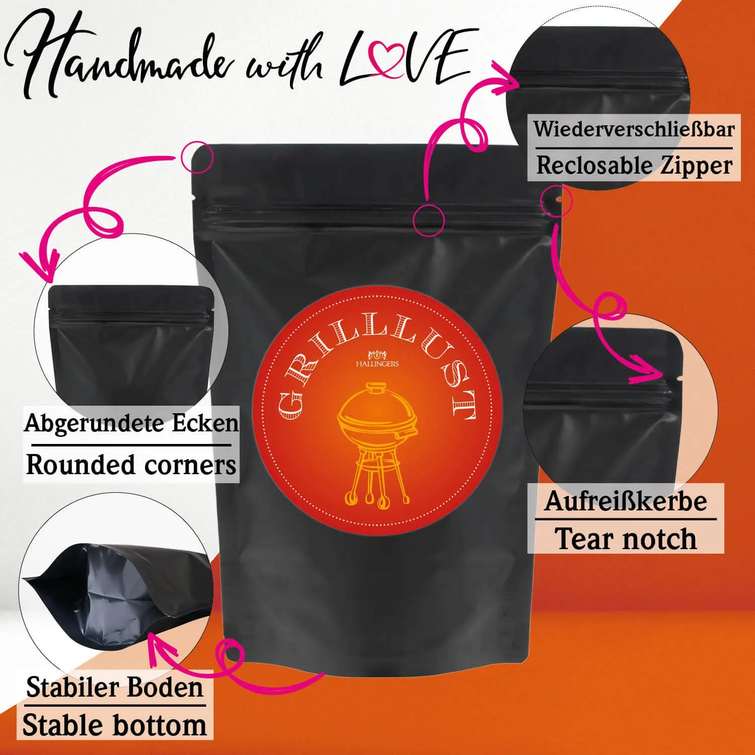 Grilllust XXL (großes Grillparty-Mitbringsel Schokolade, Gewürze, Magic Dust & Grillsoße) - Feinkost-Set, XXL-Wundertüte Gourmet