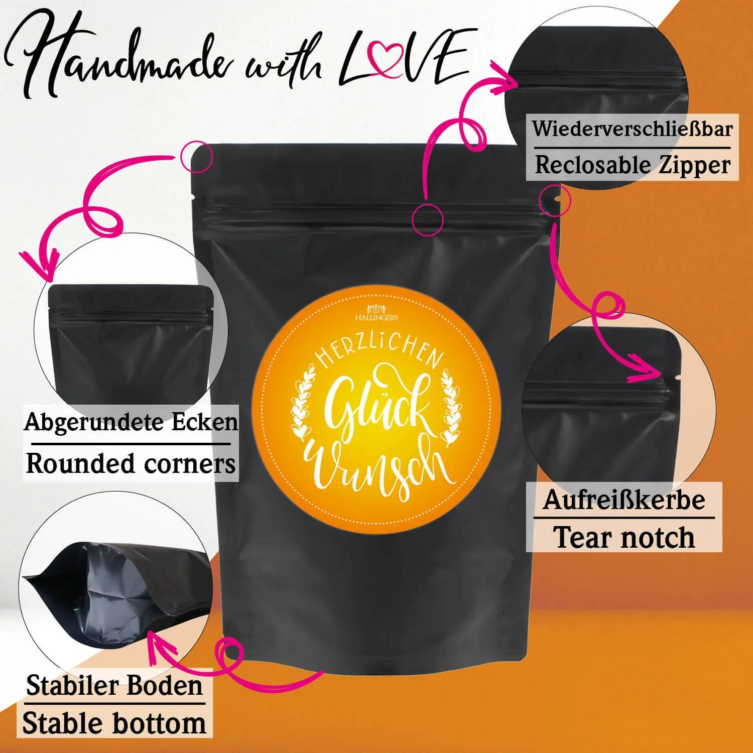 Herzlichen Glückwunsch XXL (großer Glückwunsch Haselnusslikör, Pralinen, Nougat & Tafel Schokolade) - Feinkost-Set, XXL-Wundertüte Gourmet