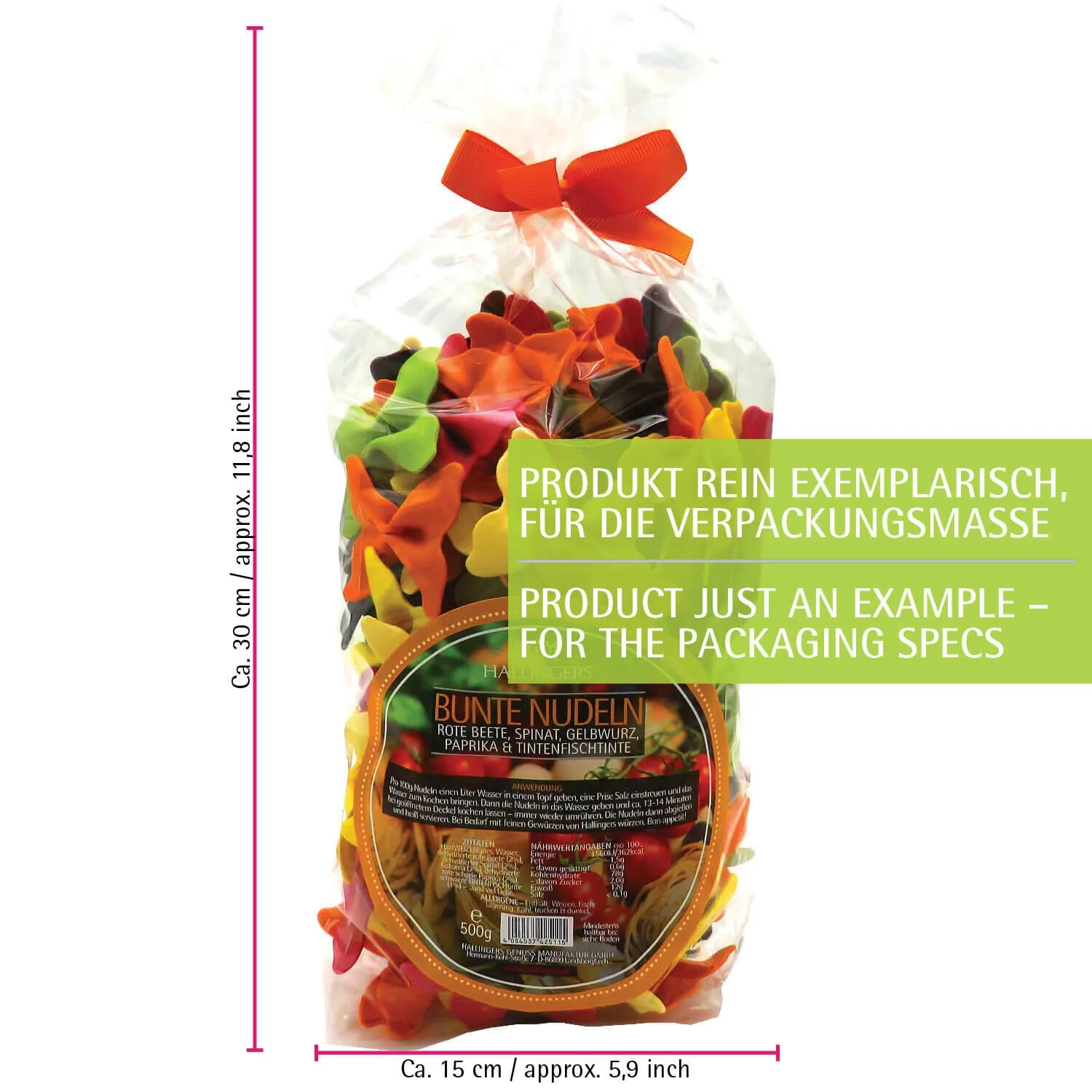 Knoblauch Nudeln - Edel-Pasta, aus Hartweizengries