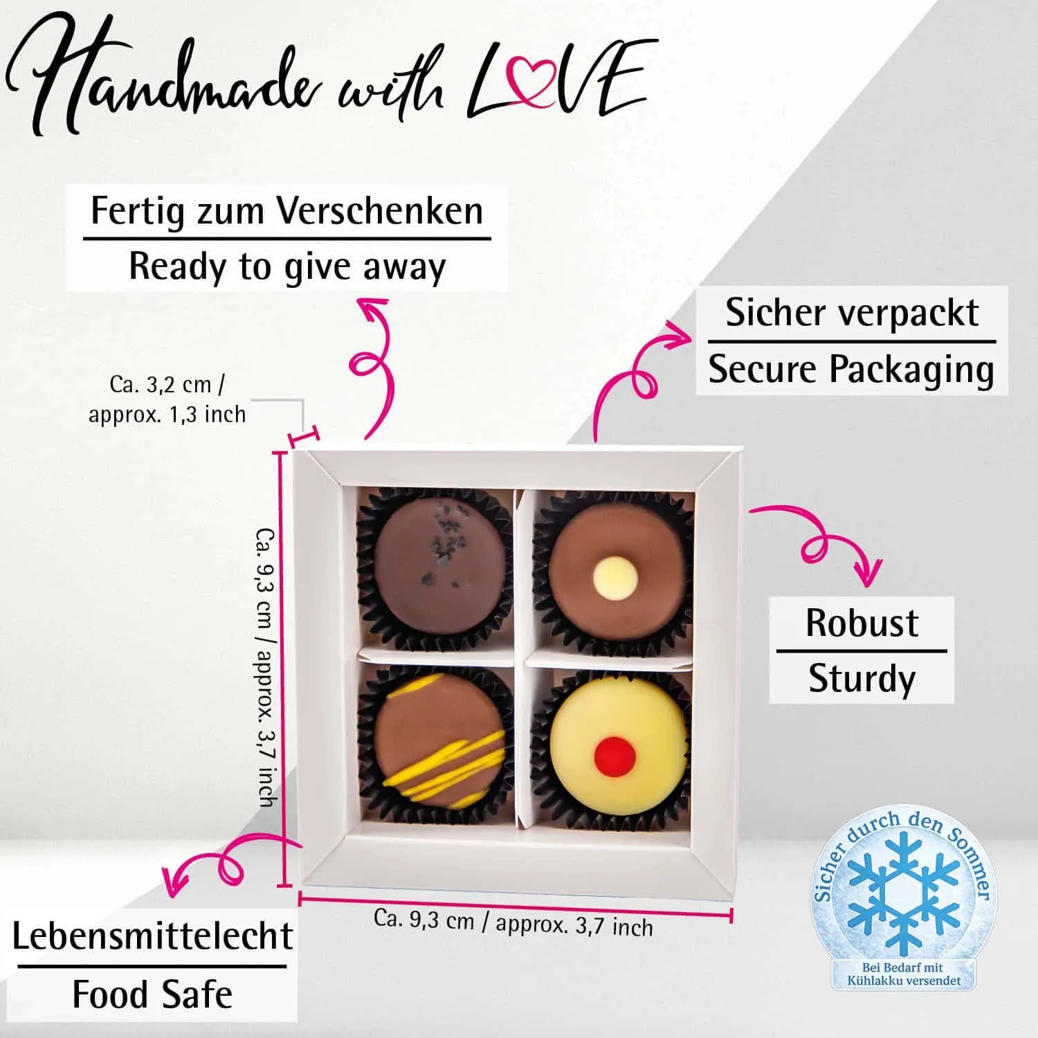 Vielen Dank - Pralinen, mit & ohne Alkohol