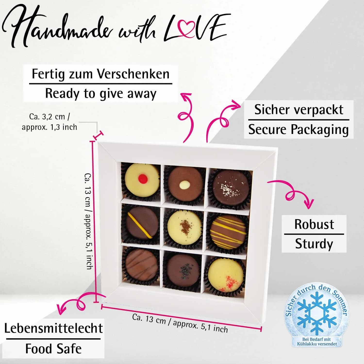 Bavaria L - Pralinen, mit & ohne Alkohol