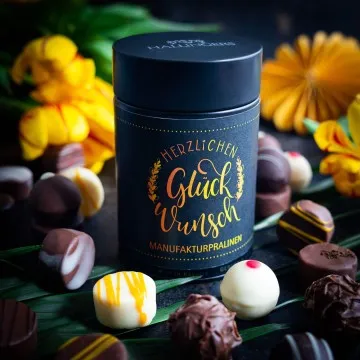 Herzlichen Glückwunsch - Pralinen, ohne Alkohol handmade