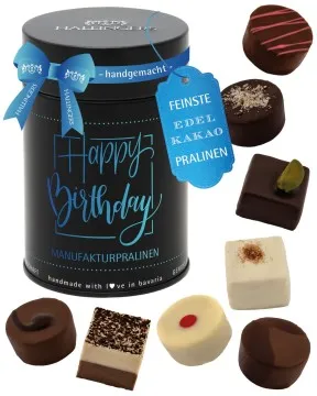 Happy Birthday - Pralinen, ohne Alkohol handmade