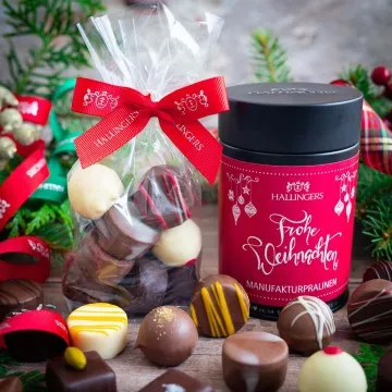 Frohe Weihnachten - Pralinen, ohne Alkohol handmade