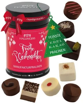 Frohe Weihnachten - Pralinen, ohne Alkohol handmade