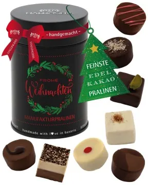 Frohe Weihnachten - Pralinen, ohne Alkohol handmade