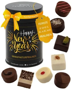 Happy New Year - Pralinen, ohne Alkohol handmade