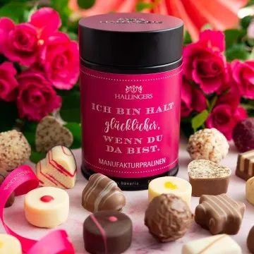 Pink, Ich bin halt glücklicher wenn? - Pralinen, ohne Alkohol handmade