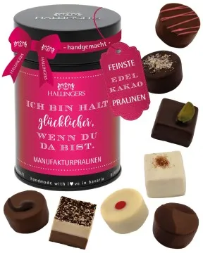 Pink, Ich bin halt glücklicher wenn? - Pralinen, ohne Alkohol handmade