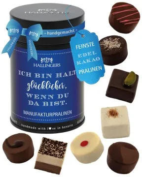 Blue, Ich bin halt glücklicher wenn? - Pralinen, ohne Alkohol handmade