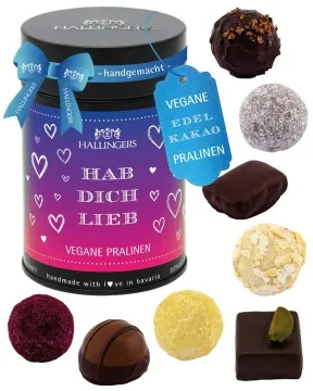 Hab Dich lieb - Vegane Pralinen, mit & ohne Alkohol