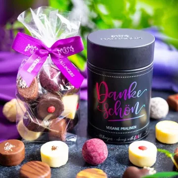 Dankeschön - Vegane Pralinen, mit & ohne Alkohol