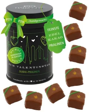 Dubai Pralinen Valentinstag - Dubai-Style Pralinen, ohne Alkohol handmade